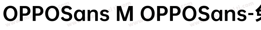 OPPOSans M OPPOSans字体转换